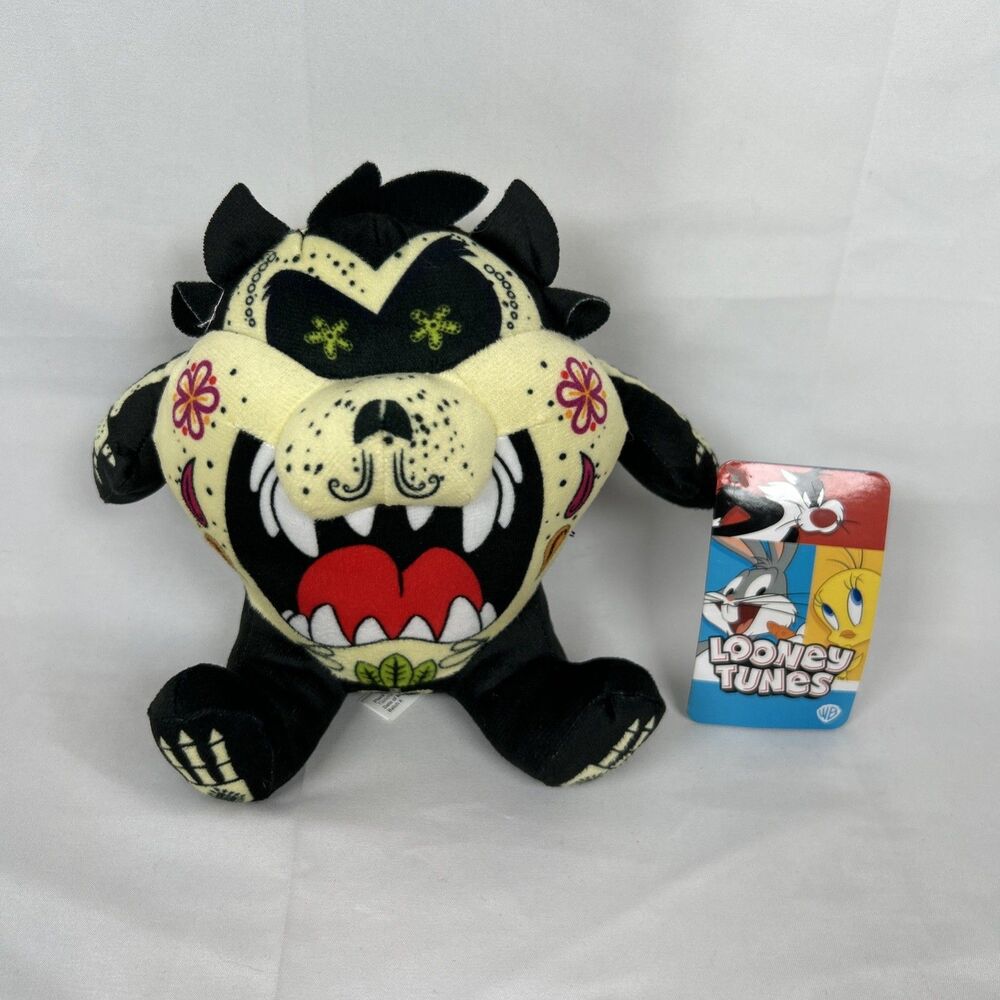 Toy Factory Taz Calaveras Tazmanian Devil Looney Tunes Plush 6” Tall With Tag